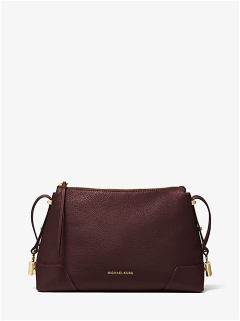 michael kors 30h8gcbm2l|Michael Kors Crosby Medium Pebbled Leather .